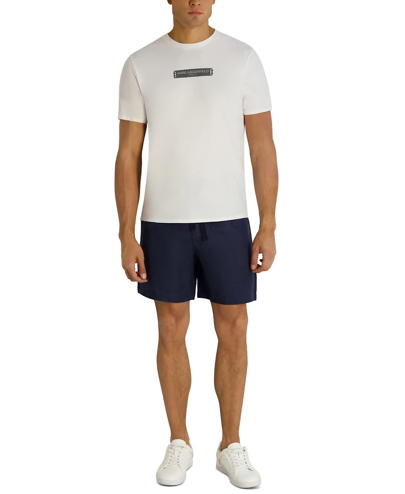 Karl Lagerfeld Paris Men's Regular-Fit Drawstring Shorts