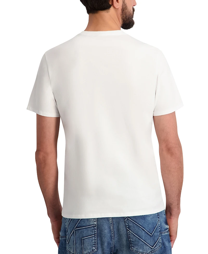 Karl Lagerfeld Paris Men's Regular-Fit Short-Sleeve Crewneck T-Shirt