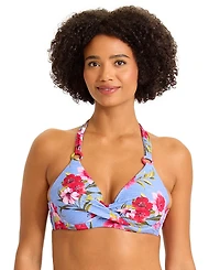Tommy Bahama Women's V-Neck Chambray Swim Top