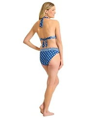 Tommy Bahama Womens V Neck Printed Swim Top High Waist Pull On Bottoms