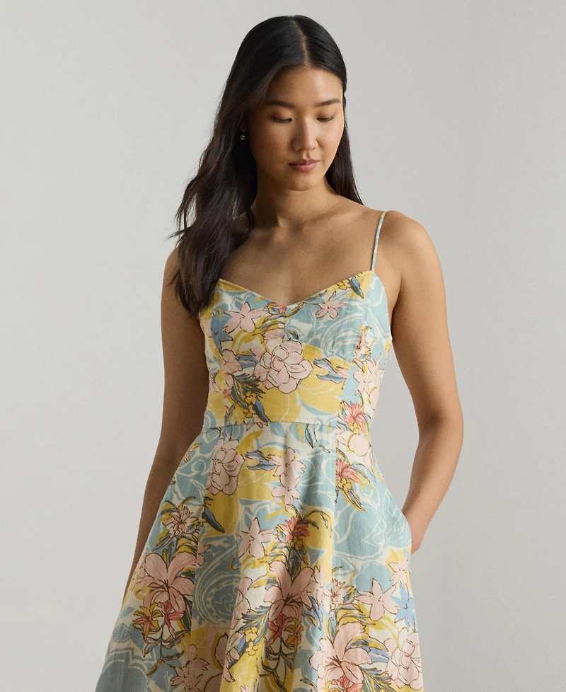 Lauren Ralph Women's Floral Midi Dress