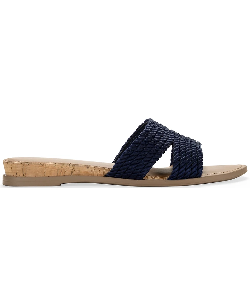 Style & Co Women's Everlyy Rope Slip-On Slide Sandals, Macy's Exclusive