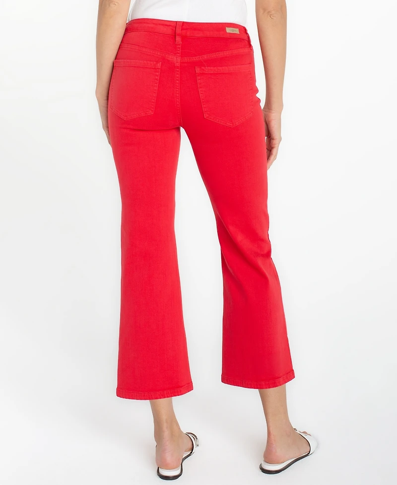 Liverpool Los Angeles Women's Hannah Cropped Flare Leg Jeans