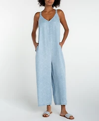 Liverpool Los Angeles Women's Wide-Leg Cropped Jumpsuit