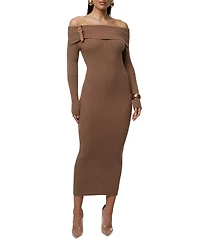 Jluxlabel Women's Kira Ribbed Midi Dress