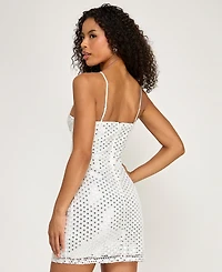 Seni & Cade Juniors' Halter Neck Mini Dress