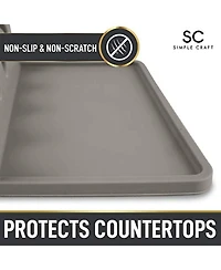 Silicone Utensil Rest with Drip Pad for Multiple Utensils