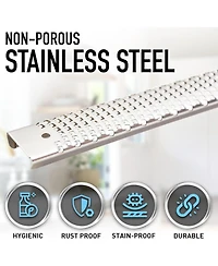 Zulay Kitchen Handheld Stainless Steel Cheese Grater & Zester