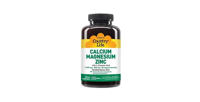 Country Life Cal-Mag-Zinc ,250 Tabs