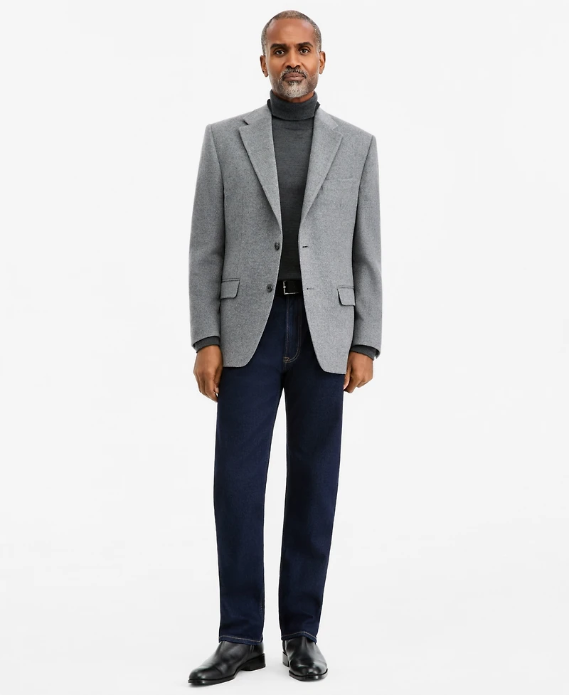 Michael Kors Men's Classic-Fit Wool & Silk Blend Luxury Sport Coat