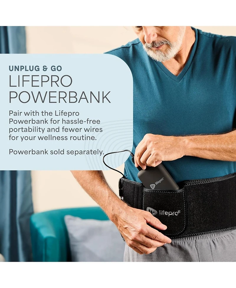 LifePro Red Light Therapy Belt – Near Infrared & Red Light for Pain Relief, Muscle Soreness, Inflammation, and Joint Therapy