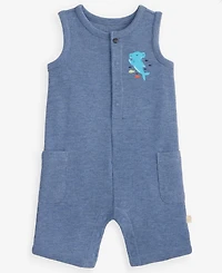 First Impressions Baby Boys' 0M-24M Shark Waffle Sunsuit, Macy's Exclusive