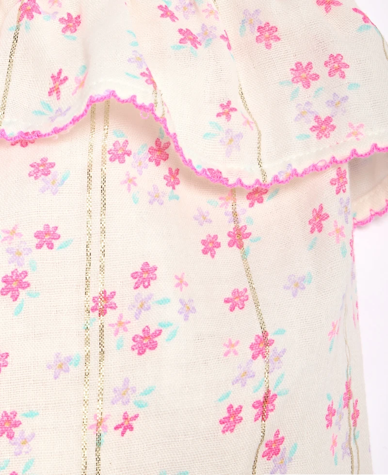 First Impressions Baby Girls' 3M-24M Floral Romper & Headband, 2-Piece Set, Macy's Exclusive