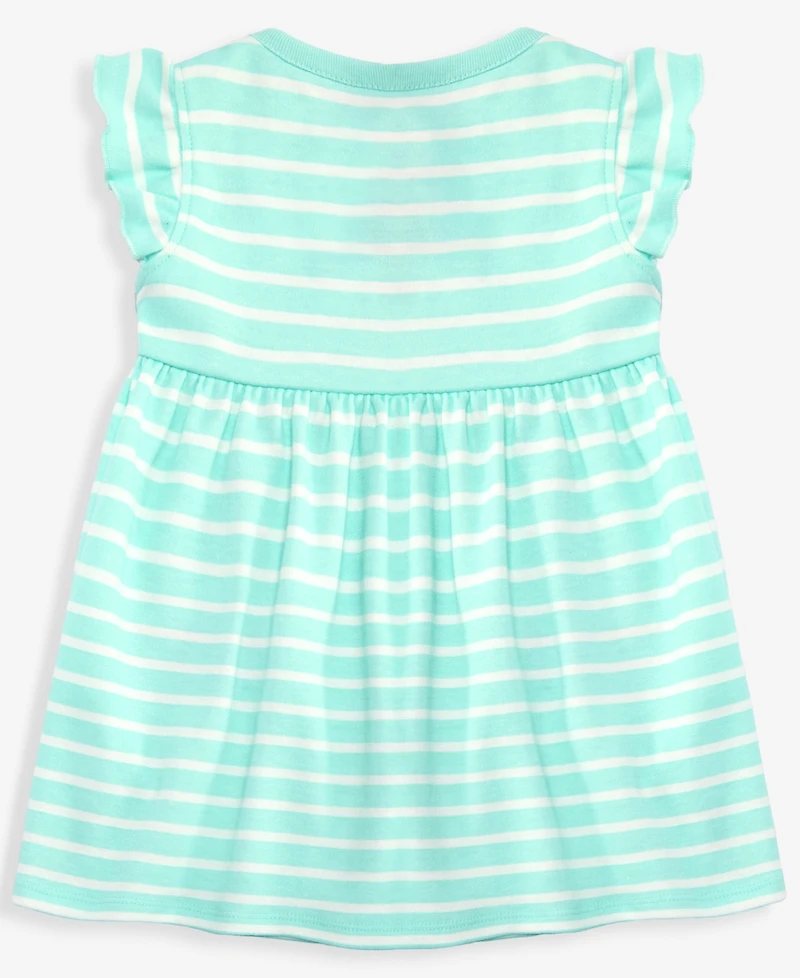 First Impressions Baby Girls' 0M-24M Striped Watermelon-Pocket Dress, Macy's Exclusive
