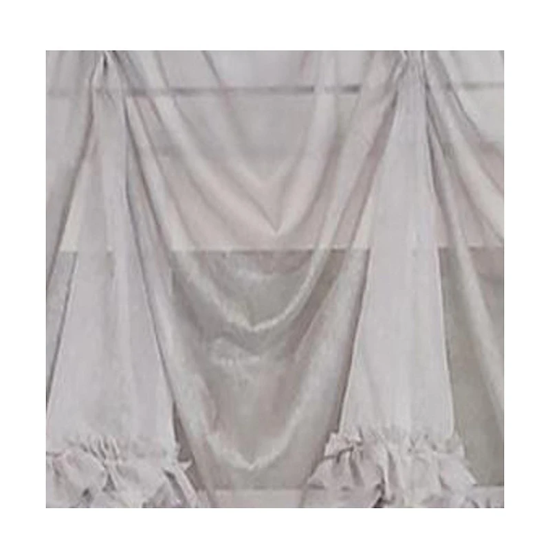 Rlf Home Luxurious Modern Design Classic Sheers Victory Swag 3-Scoop Window Valance 50" x 25"