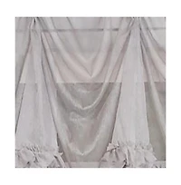 Rlf Home Luxurious Modern Design Classic Sheers Victory Swag 3-Scoop Window Valance 50" x 25"