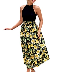 Cupshe Women's Rising Starlet Floral Maxi Beach Dress