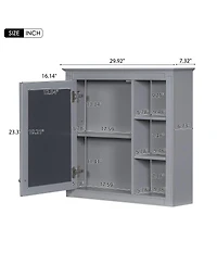 Sillysis 30'' Bathroom Vanity Set with Mirror Cabinet, Solid Wood & Mdf, Soft Close Drawers, Ample Storage for Modern Bathrooms