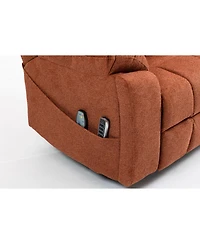 Clihome Old Age Electric Lift Chair, Flat High Density Foam Electric Sofa, with Heating and Massage Functions