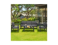 Slickblue Outdoor 4-Piece Patio Furniture Set for Backyard or Poolside