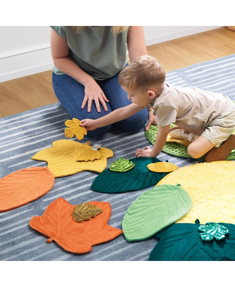 Kaplan Early Learning Jumbo Sensory Leaves - Set of 8