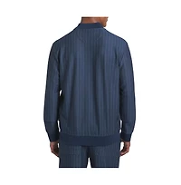 Dkny Men's pinstripe zip-up jacket