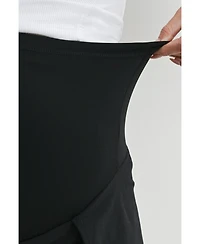 Hello Miz Women's Maternity Over-the-Belly Active Shorts with Built-In Liner
