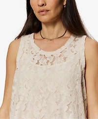 Sanctuary Women's Sleeveless Lace Tank Mini Dress