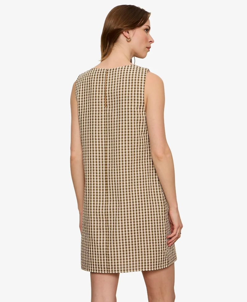 Sanctuary Women's Sleeveless Seersucker Mini Dress