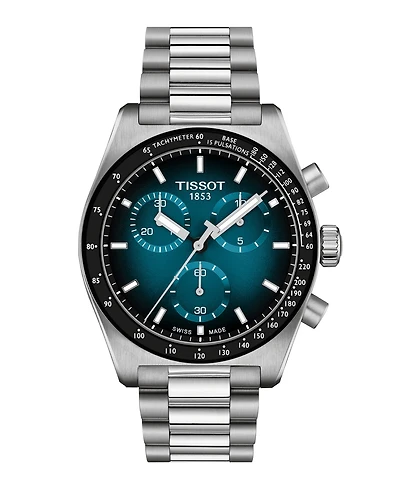 Tissot Men's Mineral Quartz Chronograph Stainless Steel Watch, 40mm