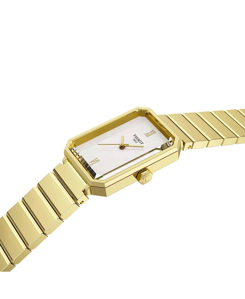Tissot Women's Gold Tone Stainless Steel Watch, 21.80mm