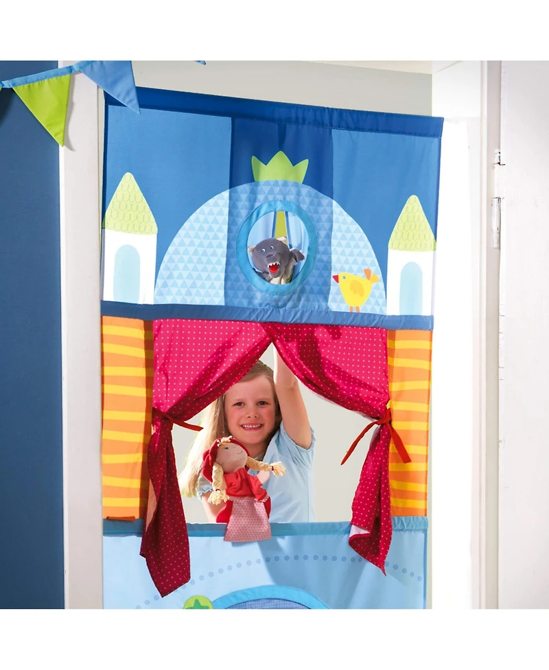 Haba Doorway Puppet Theater - Space Saver with Adjustable Rod