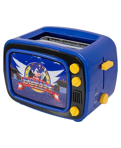 Uncanny Brands Sonic the Hedgehog Retro Tv Toaster with Light Up Frame