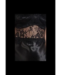 endless rose Women's Lace trim sleevesless midi dress