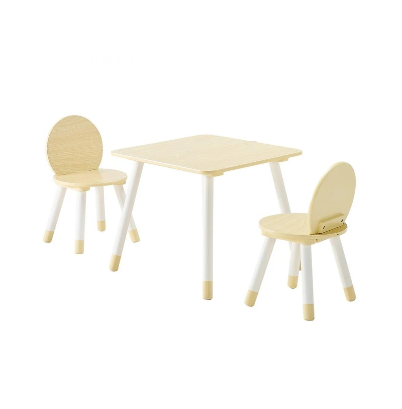 Slickblue Toddler Art Table and Chair Set with Rounded Edges