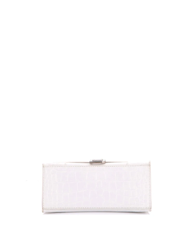 Pre-Owned Balenciaga Small Hourglass Top Handle Bag Embossed Leather