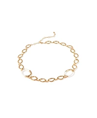 Retro Chic Time Ripples Round Necklace