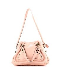 Pre-Owned Chloe Medium Paraty Top Handle Bag Leather