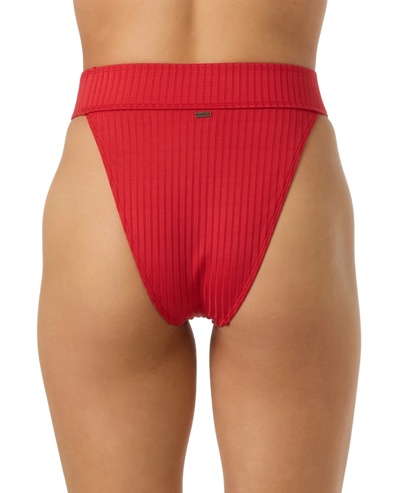 O'Neill Women's Shorebreak Rib Santa Barbara High-Rise Bikini Bottom