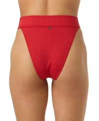 O'Neill Women's Shorebreak Rib Santa Barbara High-Rise Bikini Bottom