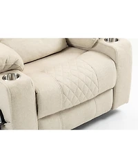 Clihome Lounge chair lift chair relaxes sofa chair sitting room furniture sitting room power supply elderly electric chair (180 degree lying flat)