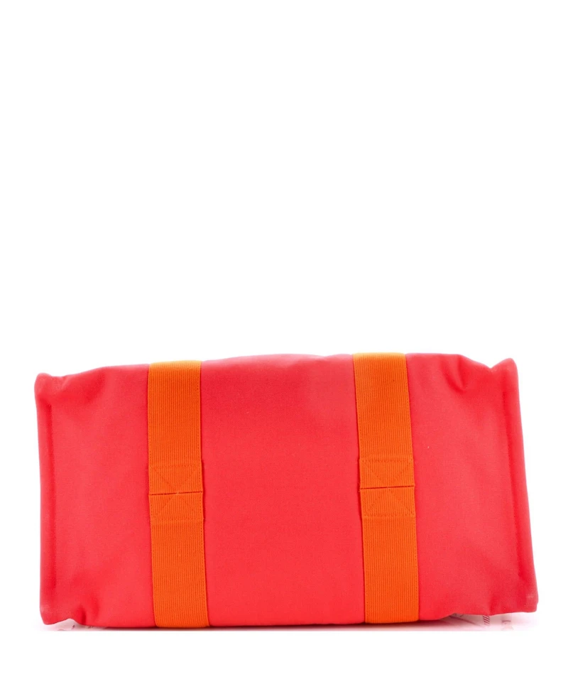 Pre-Owned HERMES Large Petit Chartier Nappy Bag Printed Toile