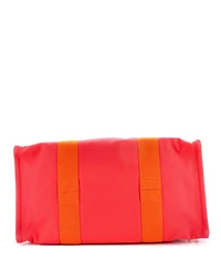 Pre-Owned HERMES Large Petit Chartier Nappy Bag Printed Toile