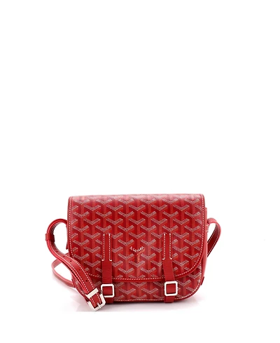 Pre-Owned Goyard Pm Belvedere Messenger Bag Coated Canvas