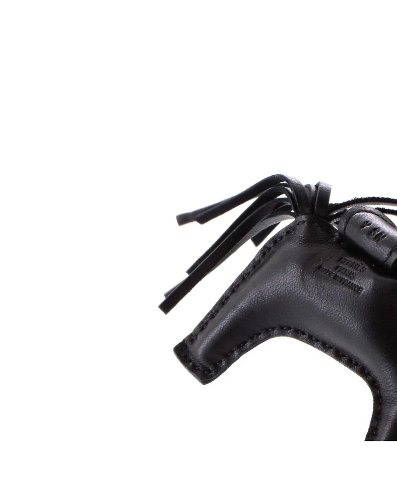 Pre-Owned Hermes Pm So Black GriGri Rodeo Bag Charm Leather