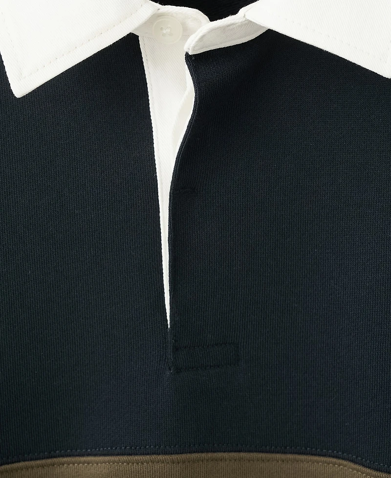 Mango Men's Cotton Polo Sweatshirt