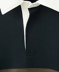 Mango Men's Cotton Polo Sweatshirt