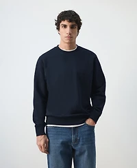 Mango Men's Cotton Regular-Fit Sweatshirt