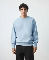 Mango Men's Cotton Regular-Fit Sweatshirt