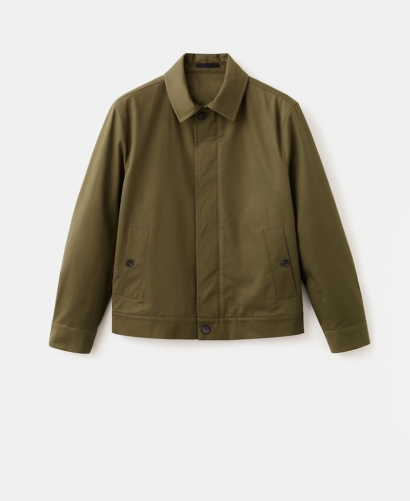 Mango Men's Zipper Water-Repellent Jacket